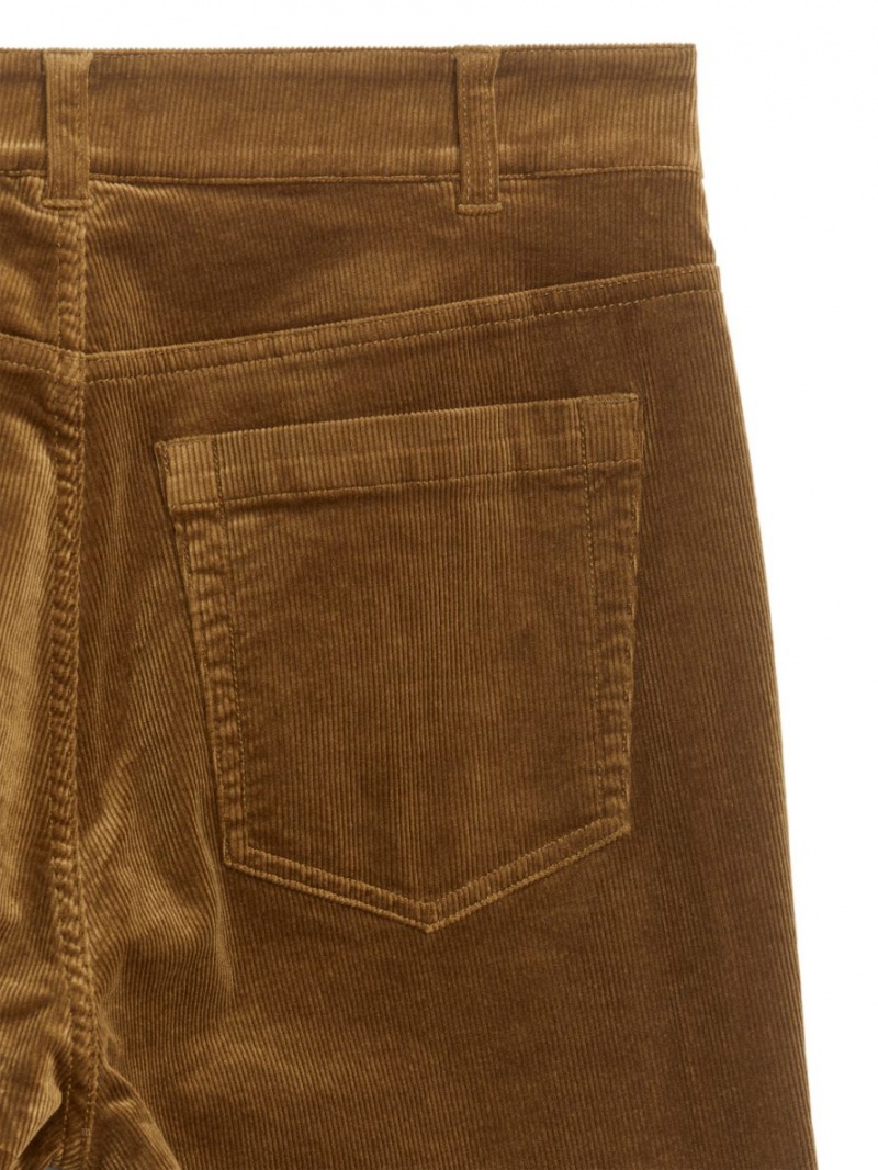 Pantaloni Arket Flared Corduroy Dama Rosii Maro | Romania-QKYV45817
