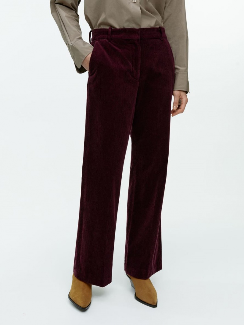 Pantaloni Arket Flared Corduroy Dama Visinii | Romania-MPHF48123