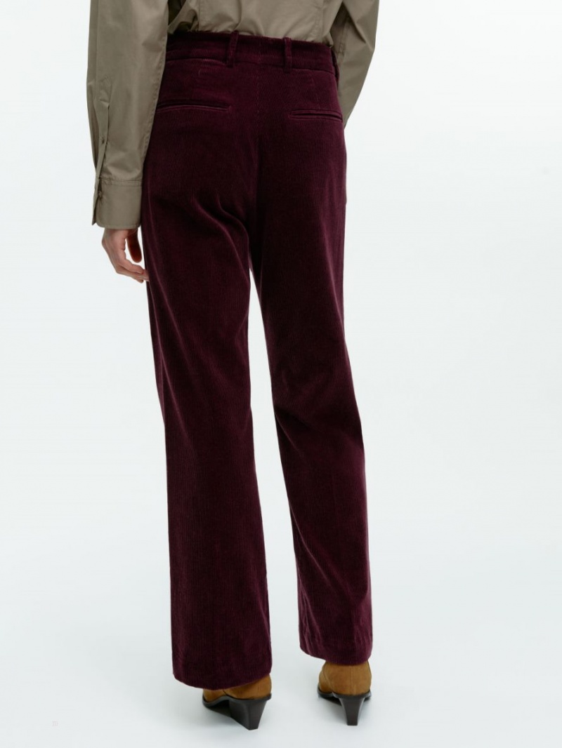 Pantaloni Arket Flared Corduroy Dama Visinii | Romania-MPHF48123