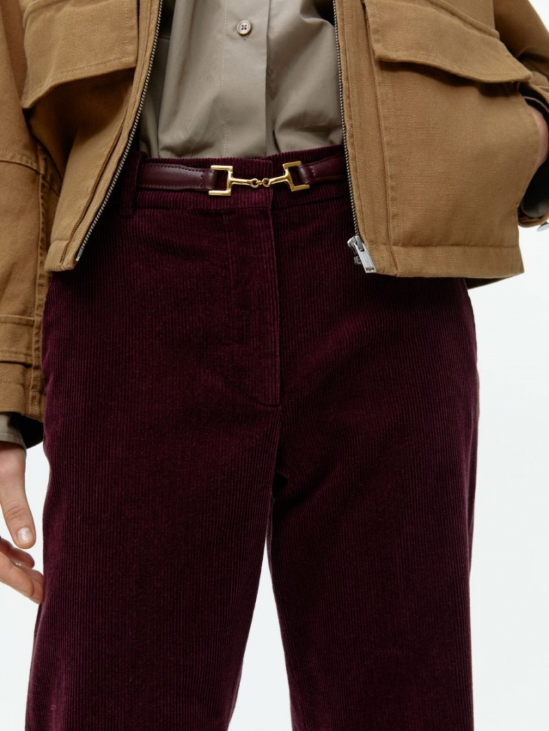 Pantaloni Arket Flared Corduroy Dama Visinii | Romania-MPHF48123