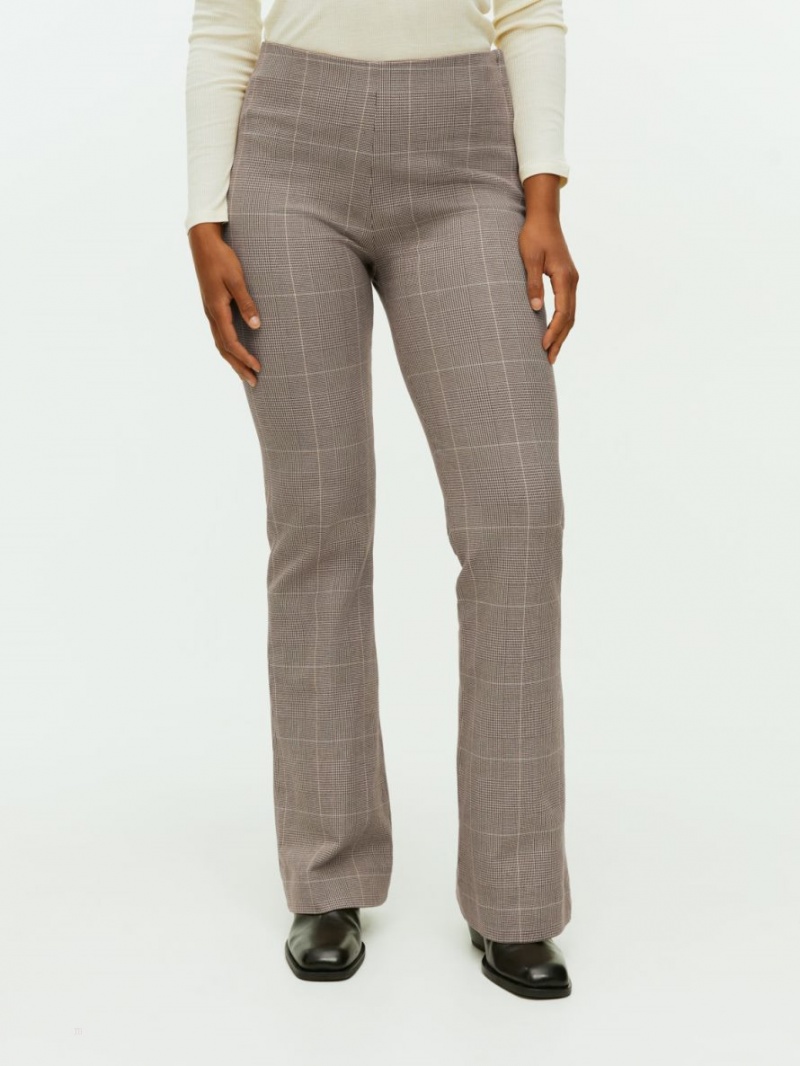 Pantaloni Arket Flared Dama Bej Maro | Romania-DNKZ82043