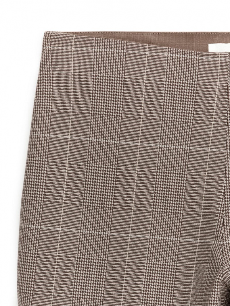 Pantaloni Arket Flared Dama Bej Maro | Romania-DNKZ82043