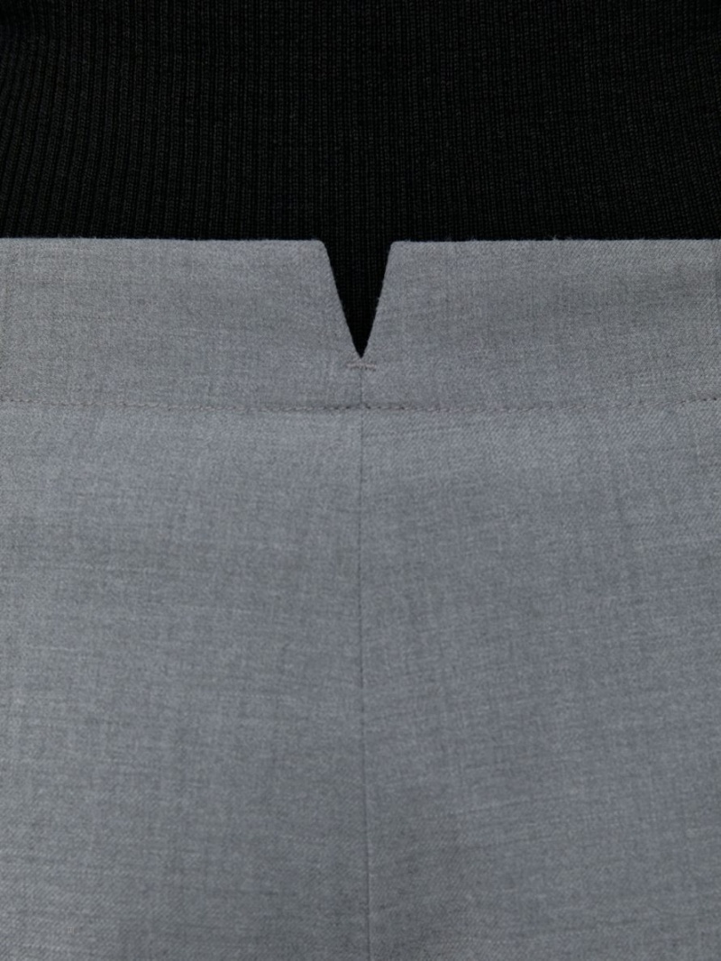 Pantaloni Arket High-Talie Flannel Dama Gri | Romania-CJSH65831