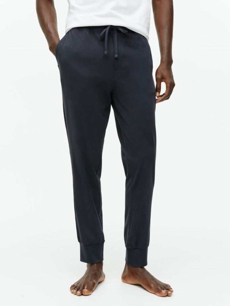 Pantaloni Arket Jersey Lounge Barbati Negrii | Romania-EBSD47325