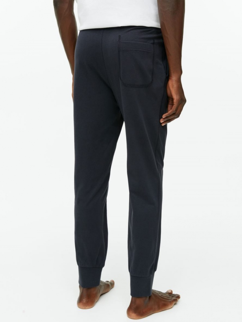 Pantaloni Arket Jersey Lounge Barbati Negrii | Romania-EBSD47325