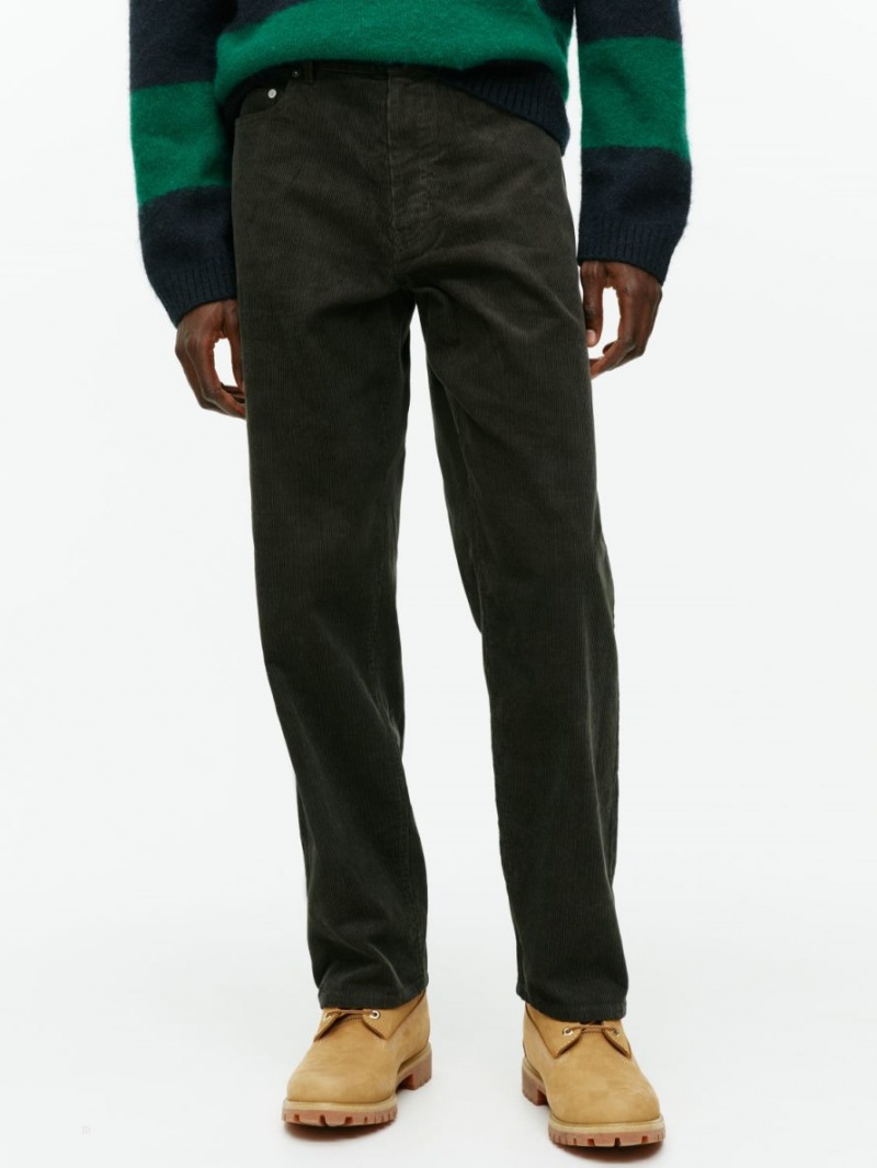 Pantaloni Arket LOOSE Corduroy Barbati Verzi Inchis | Romania-YEGW45201