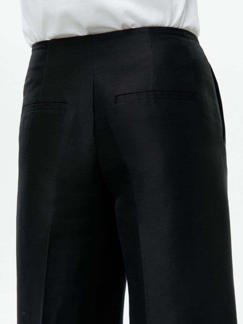 Pantaloni Arket Largi Dama Negrii | Romania-VYZS10476