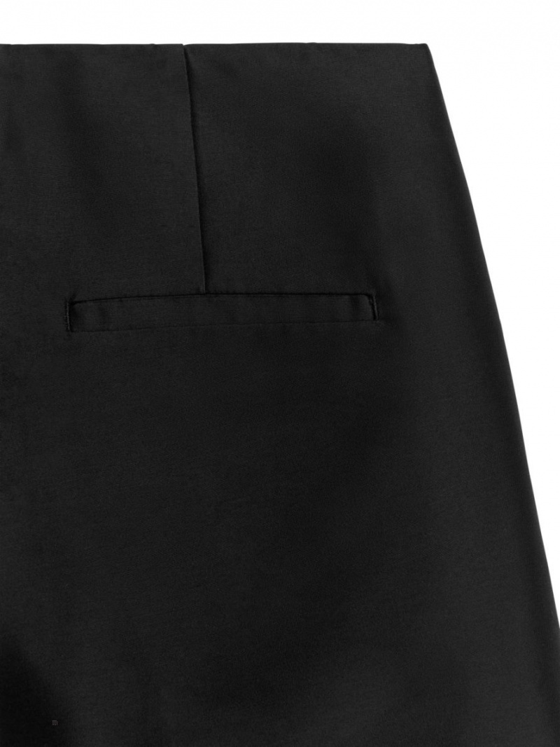 Pantaloni Arket Largi Dama Negrii | Romania-VYZS10476