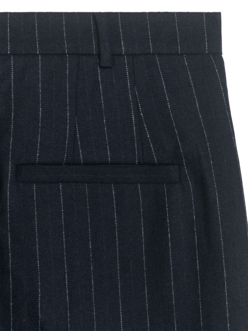 Pantaloni Arket Largi Lână Blend Barbati Bleumarin | Romania-XEOD25937