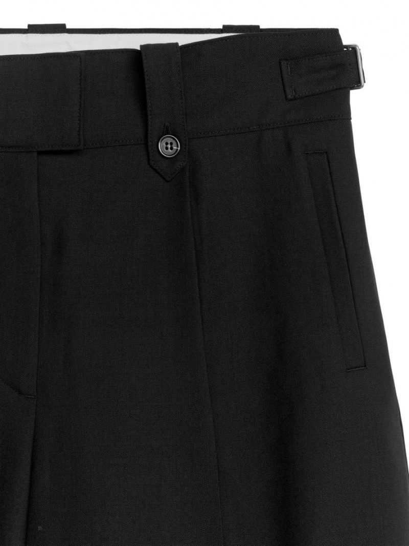 Pantaloni Arket Largi Twill Dama Negrii | Romania-HVPR80752