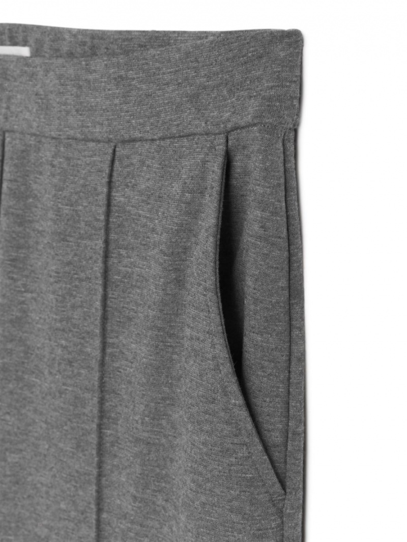 Pantaloni Arket Lână Jersey Dama Gri | Romania-PHVT39061