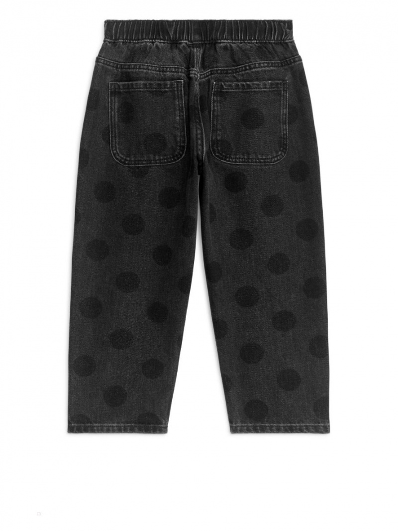 Pantaloni Arket Pull-on Denim Baieti Negrii | Romania-QNPD68245