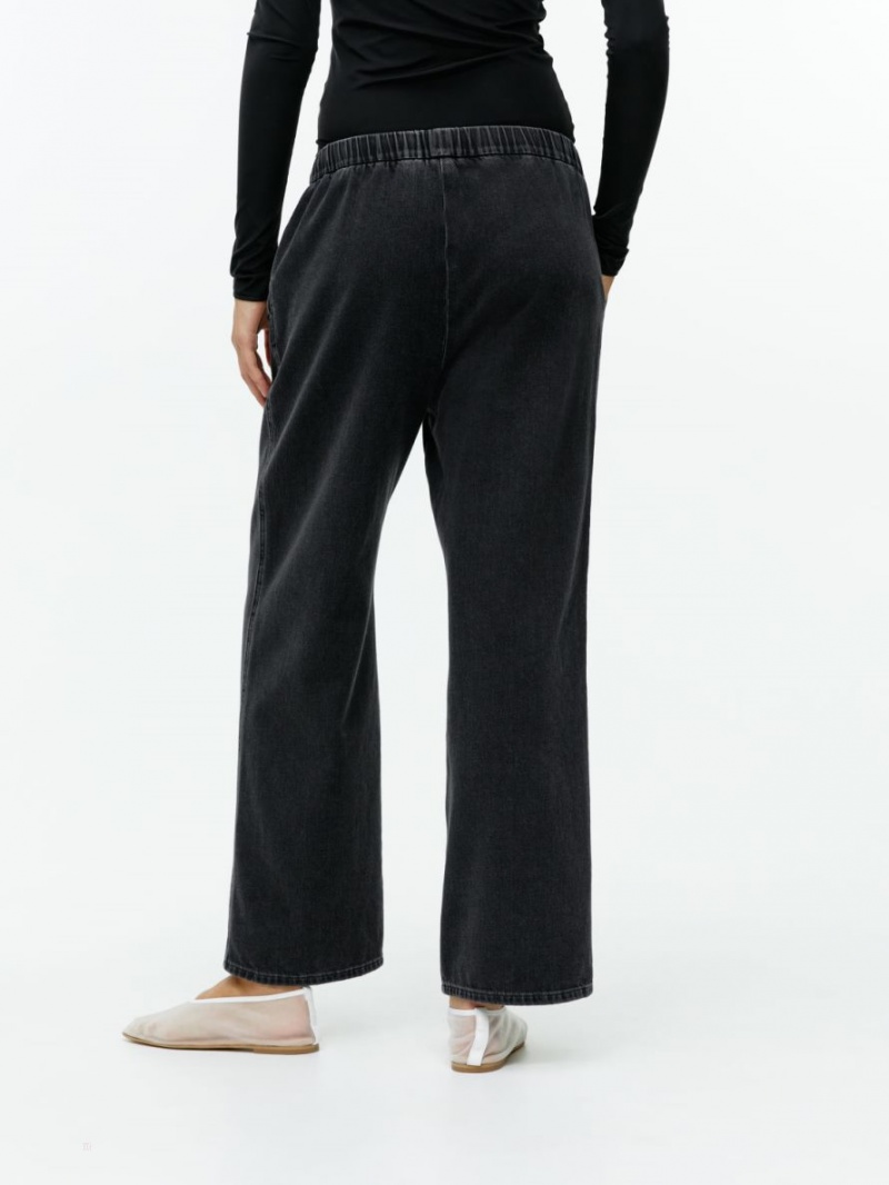 Pantaloni Arket Relaxed Denim Dama Negrii | Romania-PYJX80641