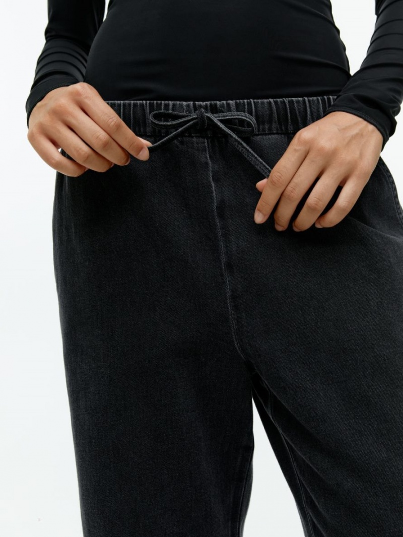 Pantaloni Arket Relaxed Denim Dama Negrii | Romania-PYJX80641
