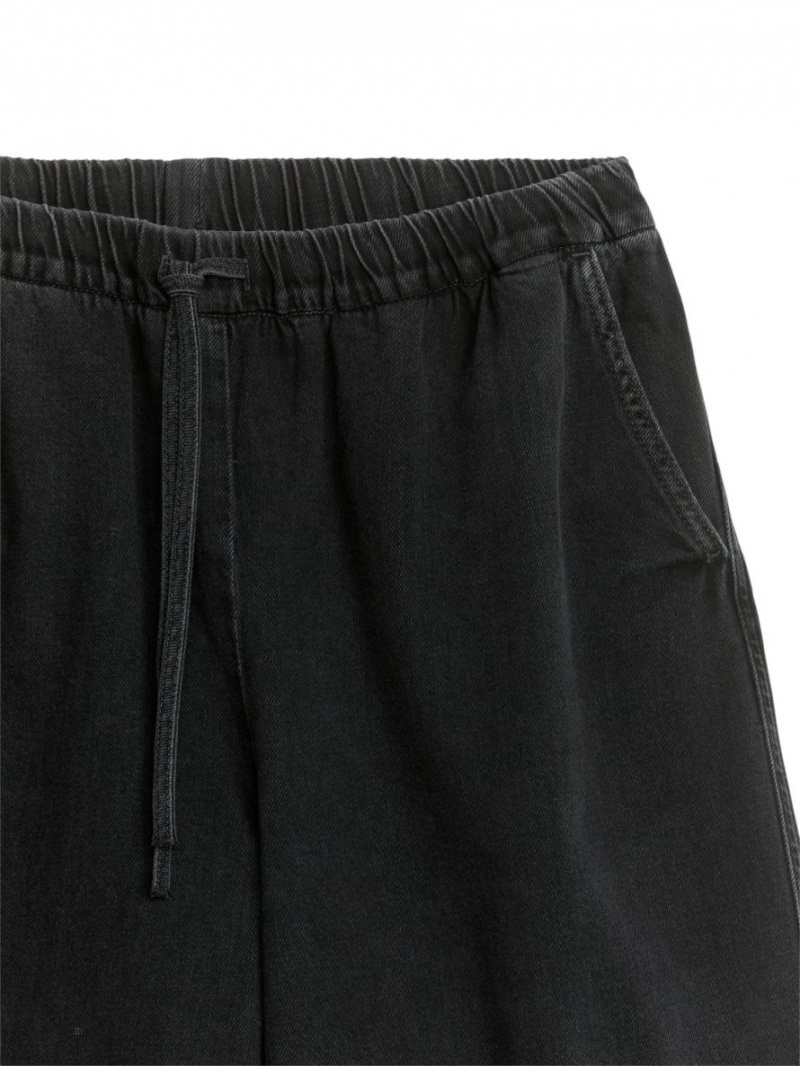 Pantaloni Arket Relaxed Denim Dama Negrii | Romania-PYJX80641