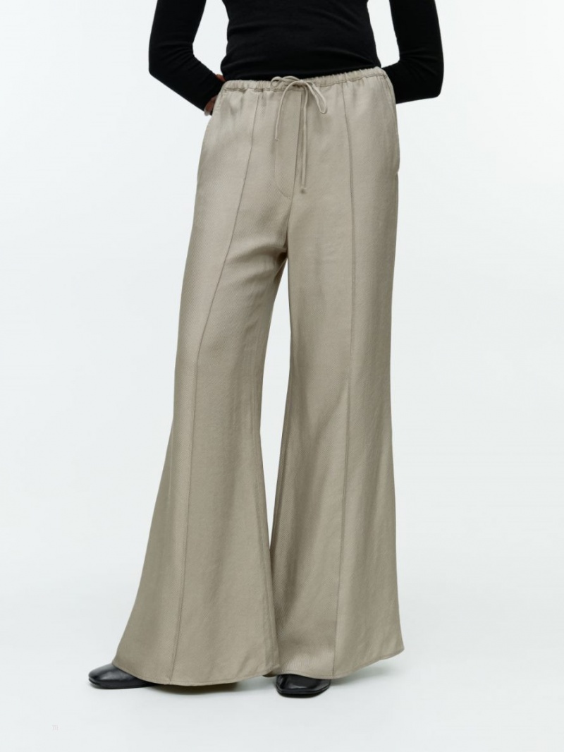 Pantaloni Arket Relaxed Twill Dama Gri | Romania-EIYA61043