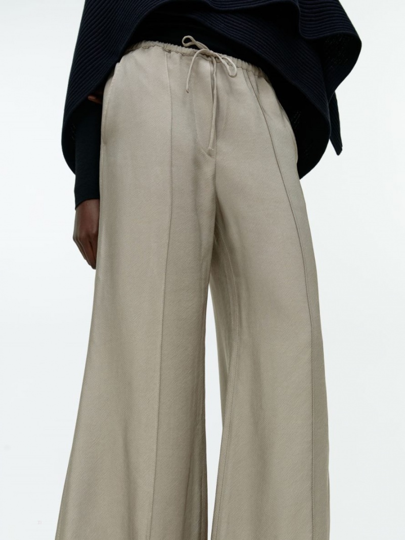 Pantaloni Arket Relaxed Twill Dama Gri | Romania-EIYA61043