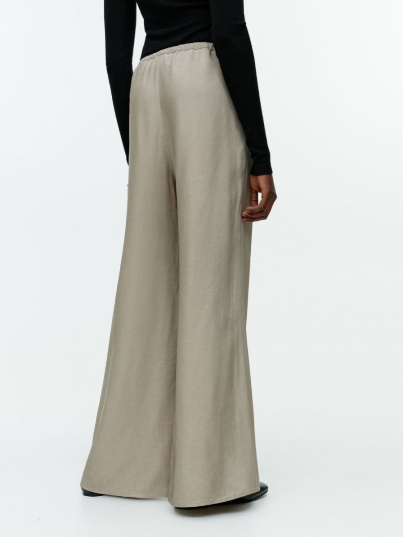 Pantaloni Arket Relaxed Twill Dama Gri | Romania-EIYA61043