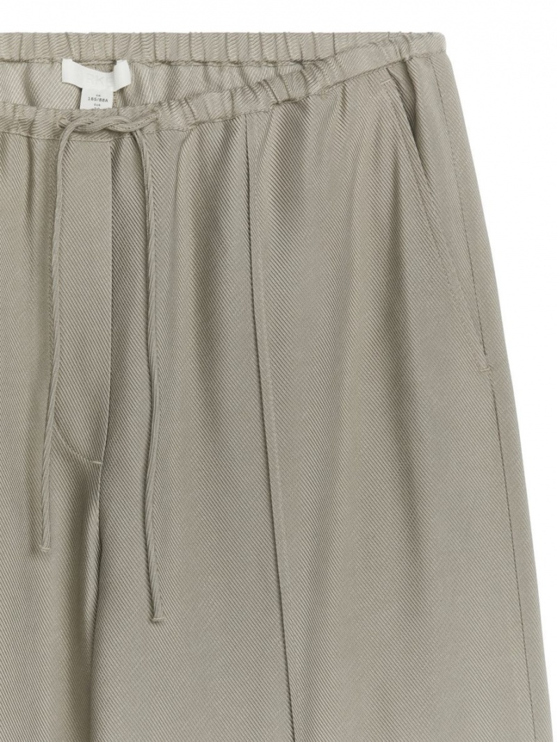 Pantaloni Arket Relaxed Twill Dama Gri | Romania-EIYA61043