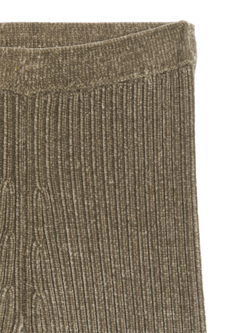 Pantaloni Arket Rib-Knit Chenille Dama Gri | Romania-BXIV94532