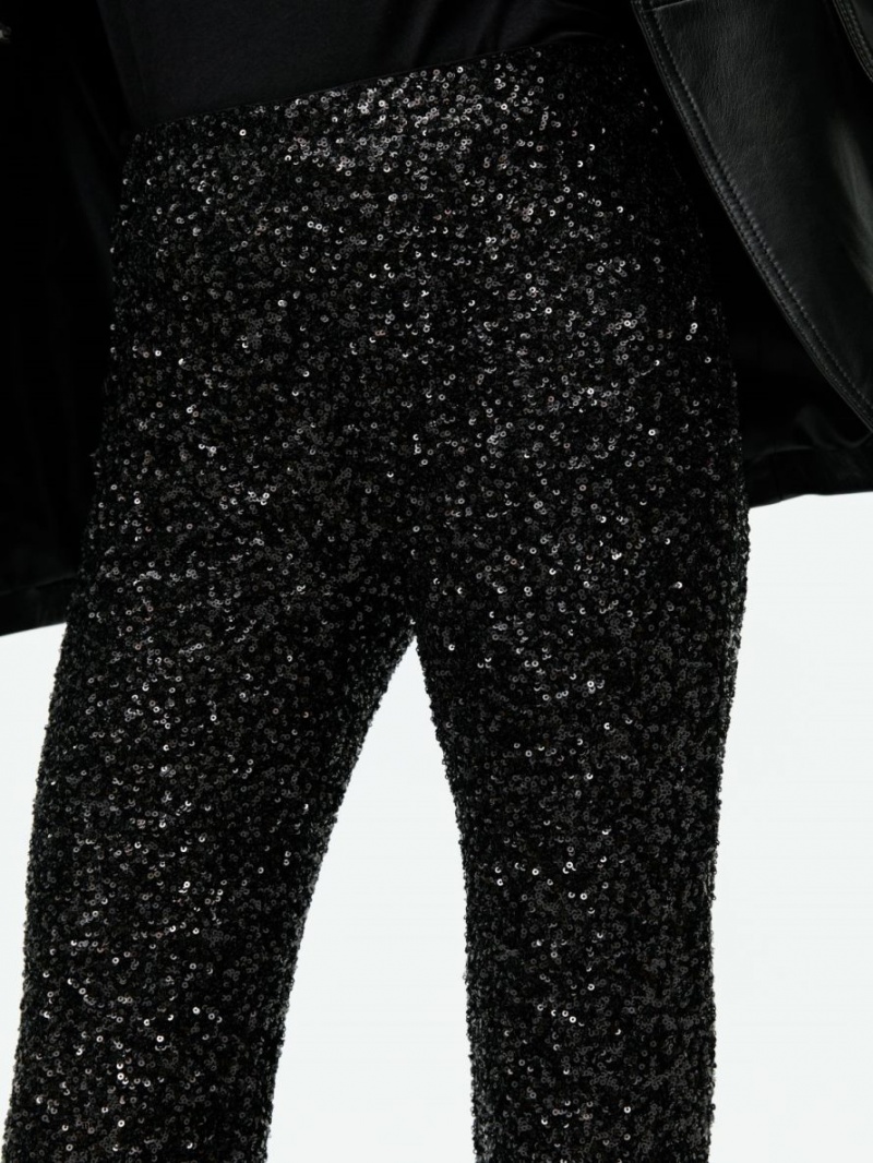 Pantaloni Arket Sequin Dama Negrii | Romania-LTAY96143