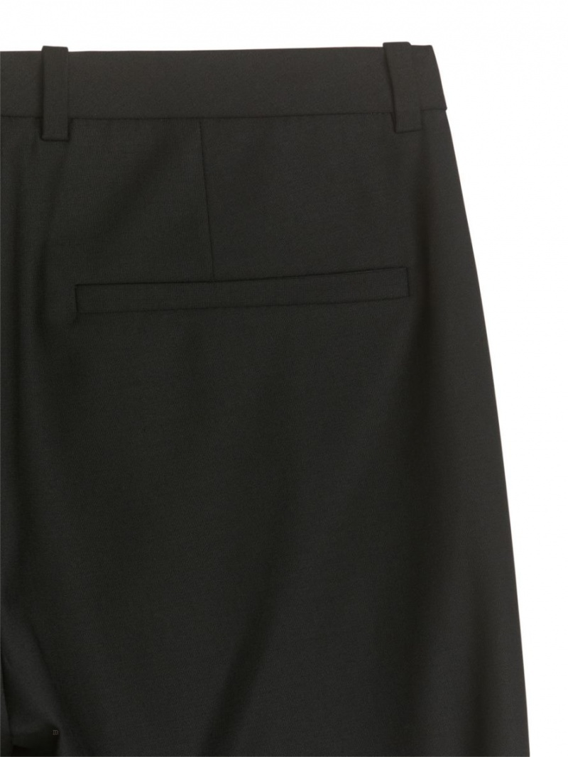 Pantaloni Arket Slim Lână Dama Negrii | Romania-BSHP72651