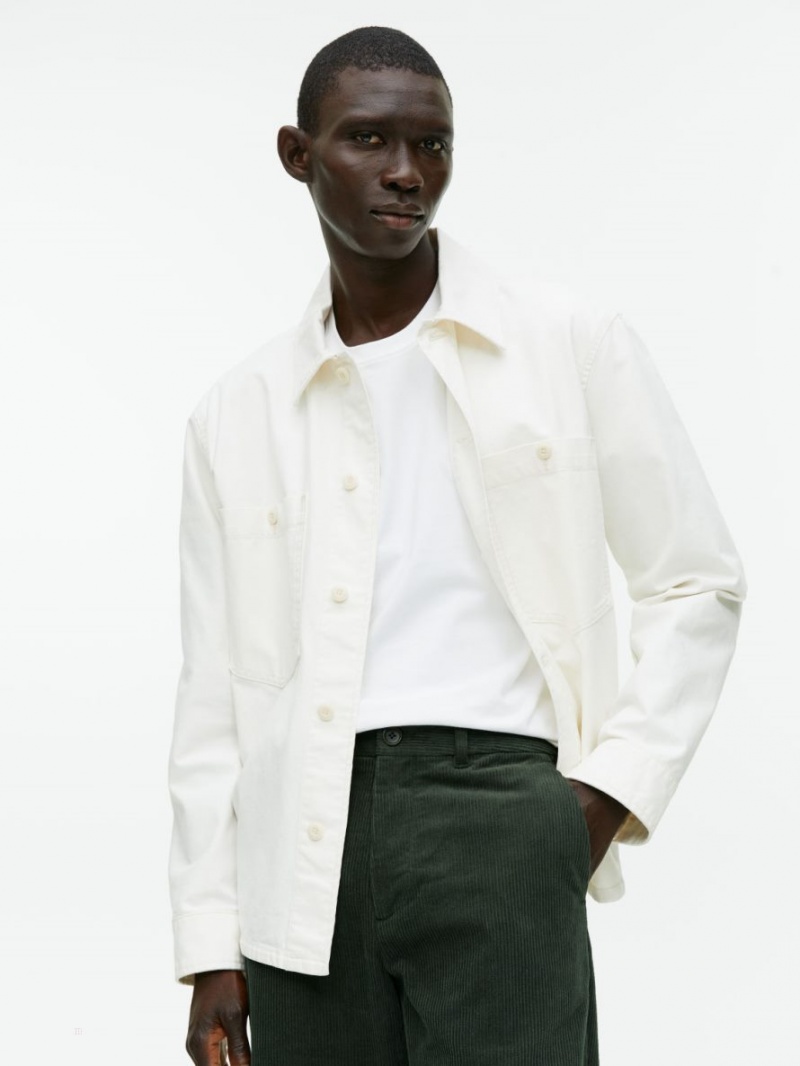 Pantaloni Arket Straigh-Fit Corduroy Chinos Barbati Verzi Inchis | Romania-PRWL29567