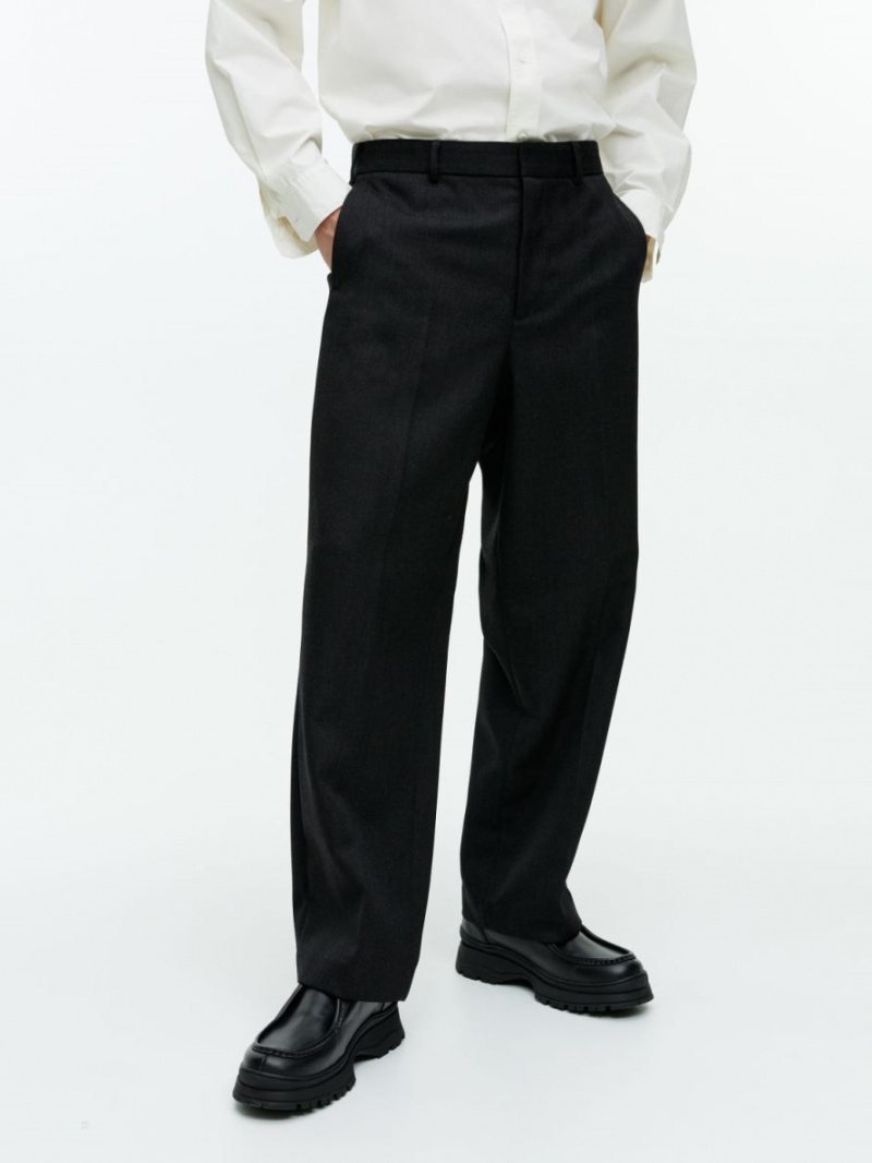 Pantaloni Arket Tailored Largi-Fit Barbati Gri | Romania-OWKB82174