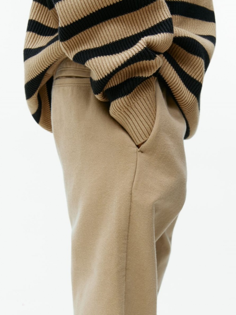 Pantaloni Arket Tapered Bumbac Chinos Baieti Bej | Romania-KPZT08375