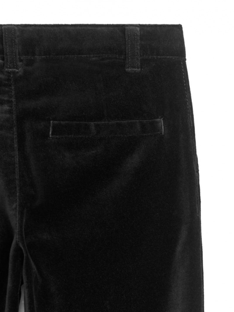 Pantaloni Arket Velvet Baieti Negrii | Romania-XKAO34205