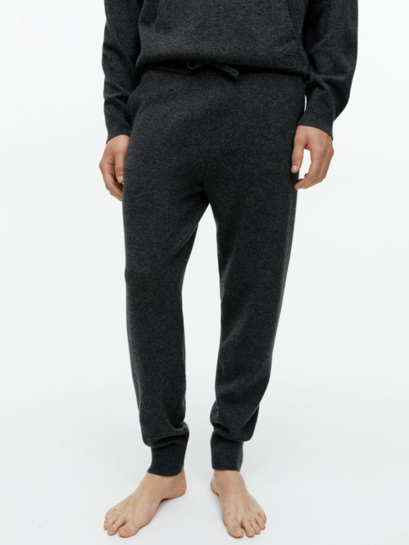 Pantaloni Jogger Arket Tricotate Merino Barbati Gri Inchis | Romania-CMSX54192
