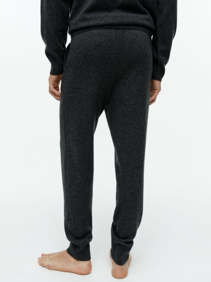 Pantaloni Jogger Arket Tricotate Merino Barbati Gri Inchis | Romania-CMSX54192