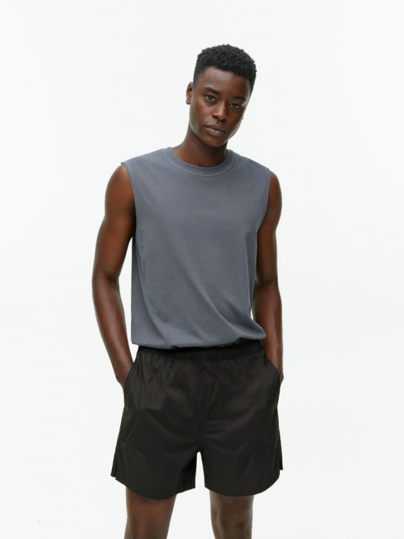 Pantaloni Scurti Arket Active Stretch Barbati Negrii | Romania-YMGZ38276