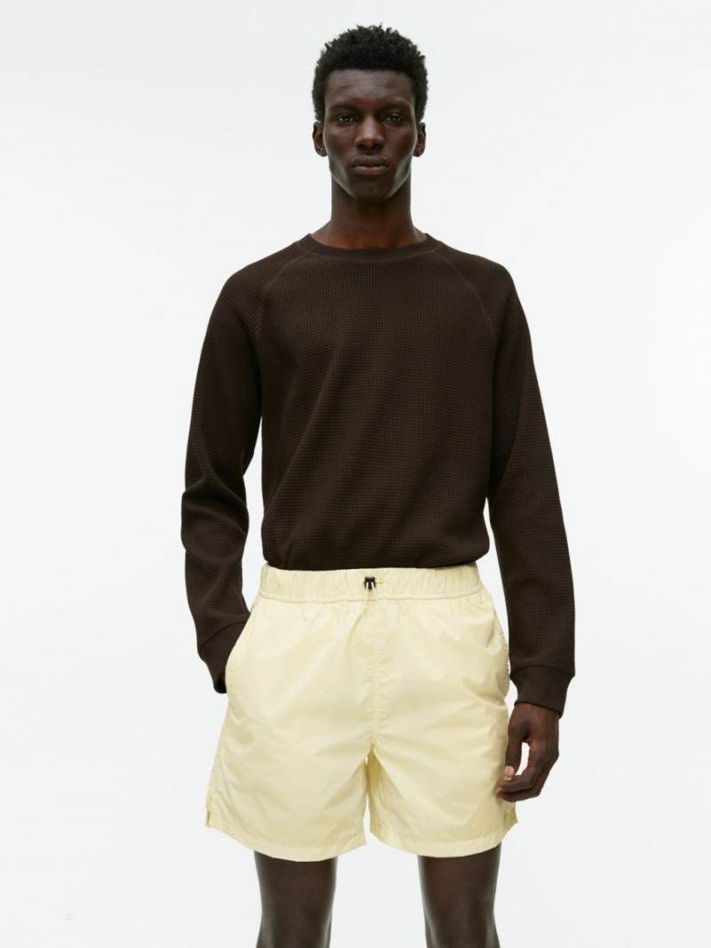 Pantaloni Scurti Arket Active Usori Barbati Galbeni Deschis | Romania-FPCW08475