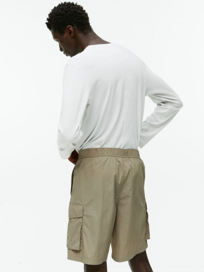 Pantaloni Scurti Arket Active Utility Barbati Kaki Verzi | Romania-VPXD85907