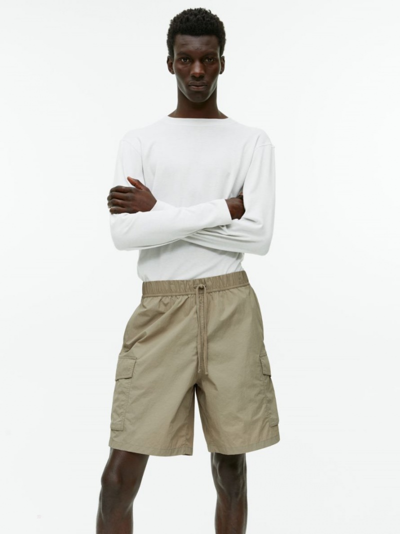 Pantaloni Scurti Arket Active Utility Barbati Kaki Verzi | Romania-VPXD85907