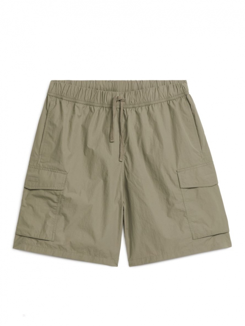 Pantaloni Scurti Arket Active Utility Barbati Kaki Verzi | Romania-VPXD85907