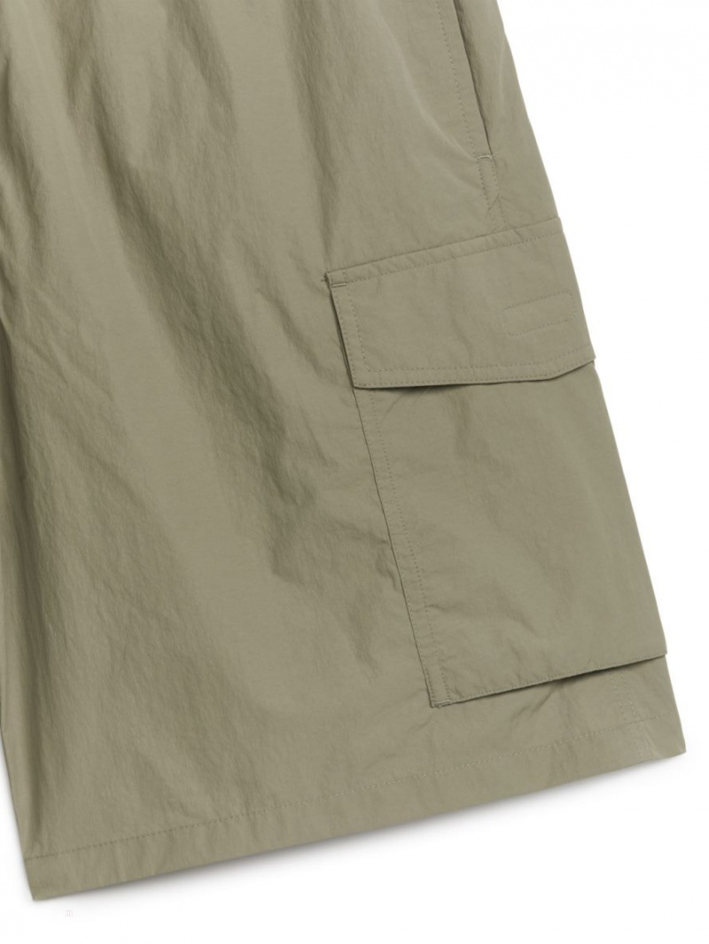 Pantaloni Scurti Arket Active Utility Barbati Kaki Verzi | Romania-VPXD85907