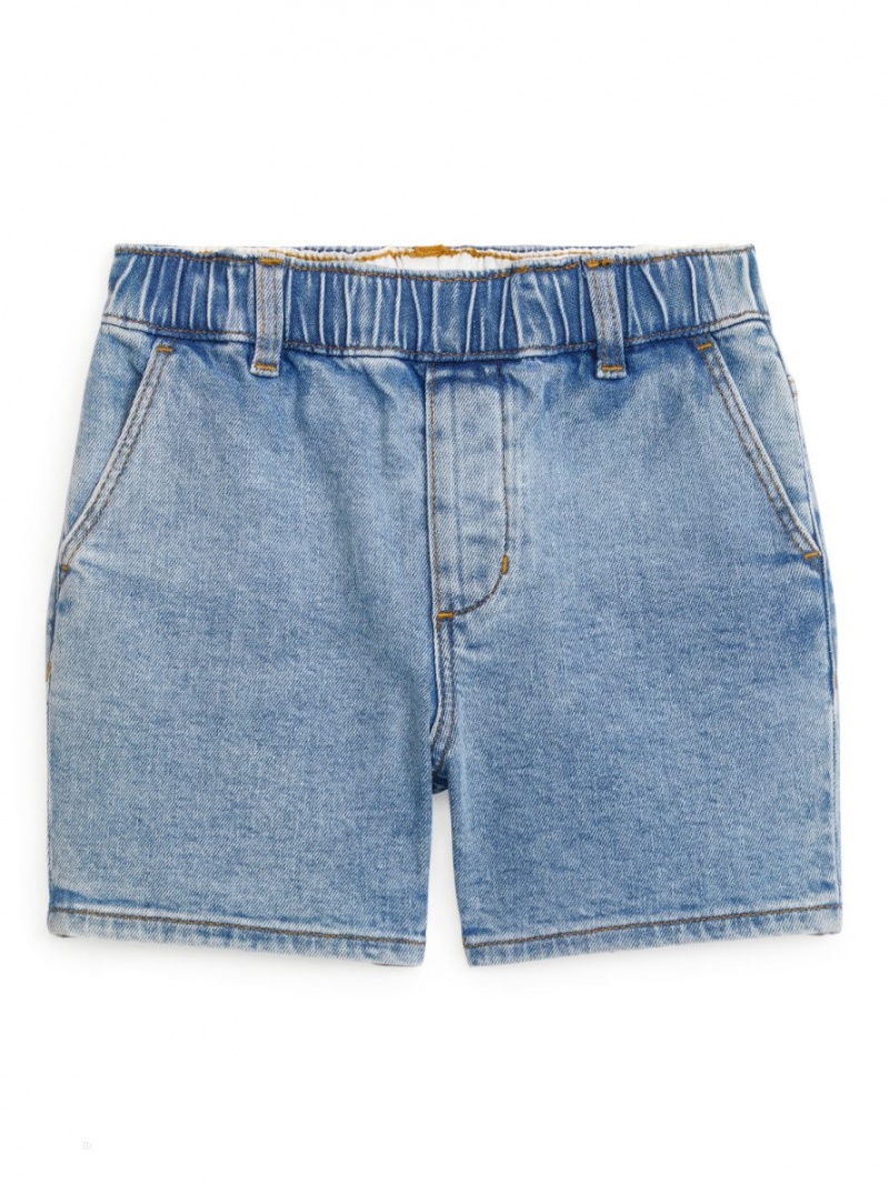 Pantaloni Scurti Arket Denim Stretch Baieti Albastri Deschis | Romania-VDCZ46237