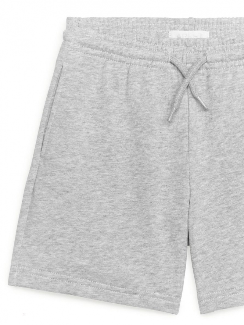 Pantaloni Scurti Arket French Terry Fete Gri | Romania-XPFB72305