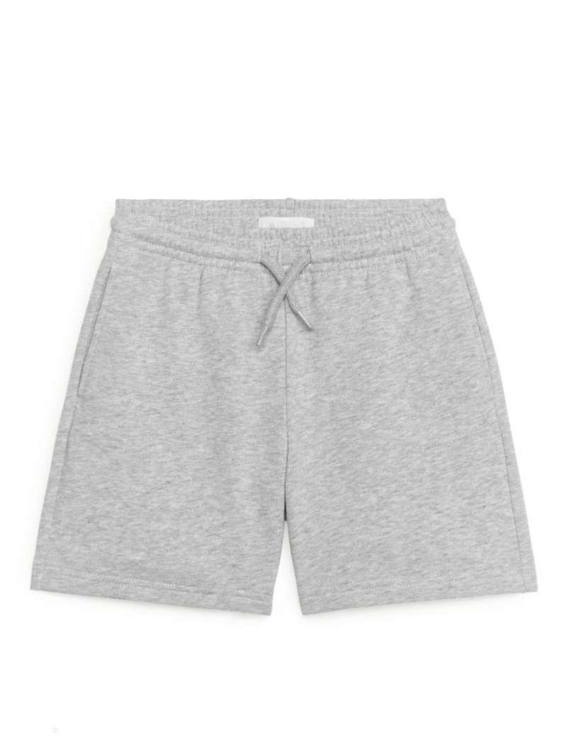 Pantaloni Scurti Arket French Terry Fete Gri | Romania-XPFB72305