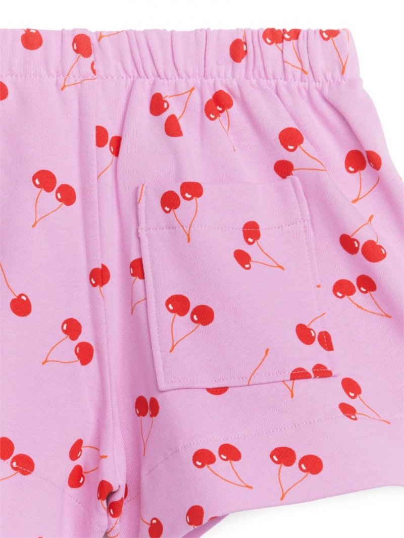 Pantaloni Scurti Arket French Terry Fete Roz | Romania-NLGR58947