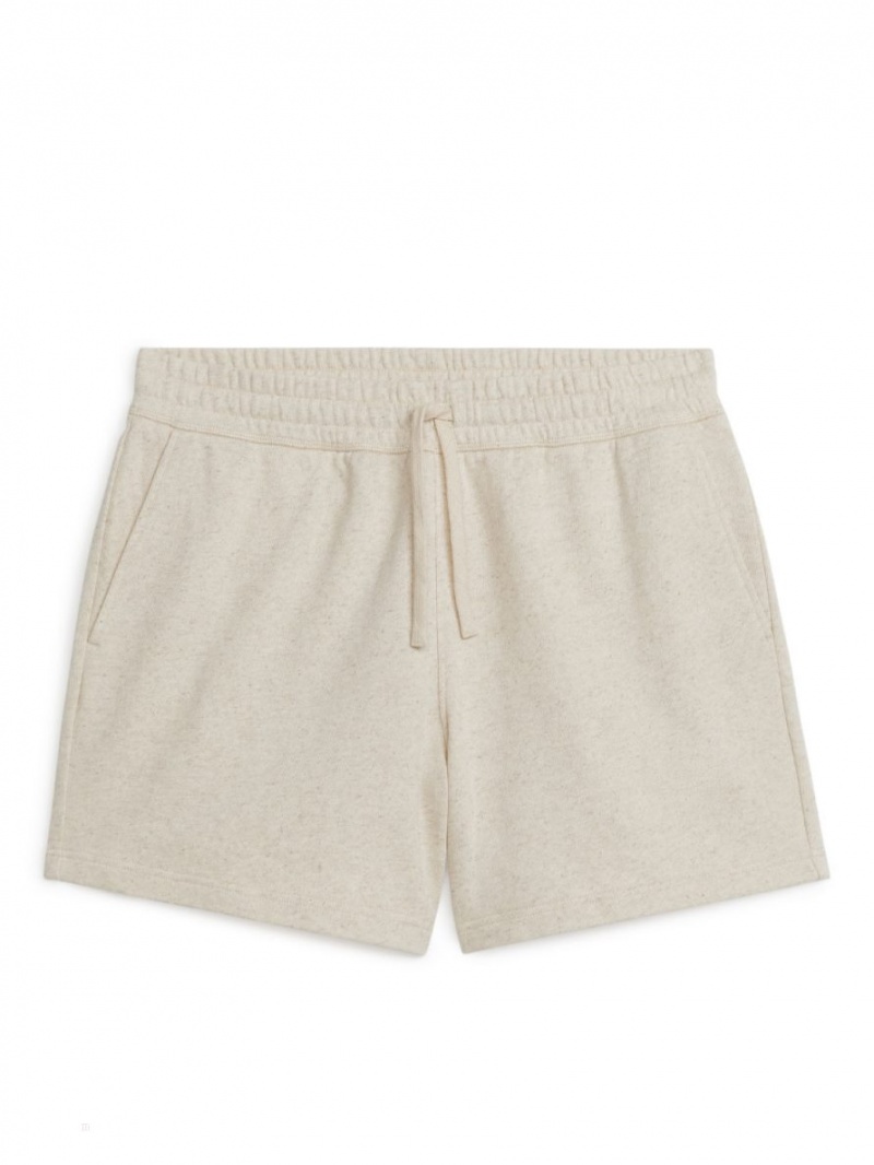 Pantaloni Scurti Arket Regular-Fit Sweat Barbati Bej | Romania-PEOL50961