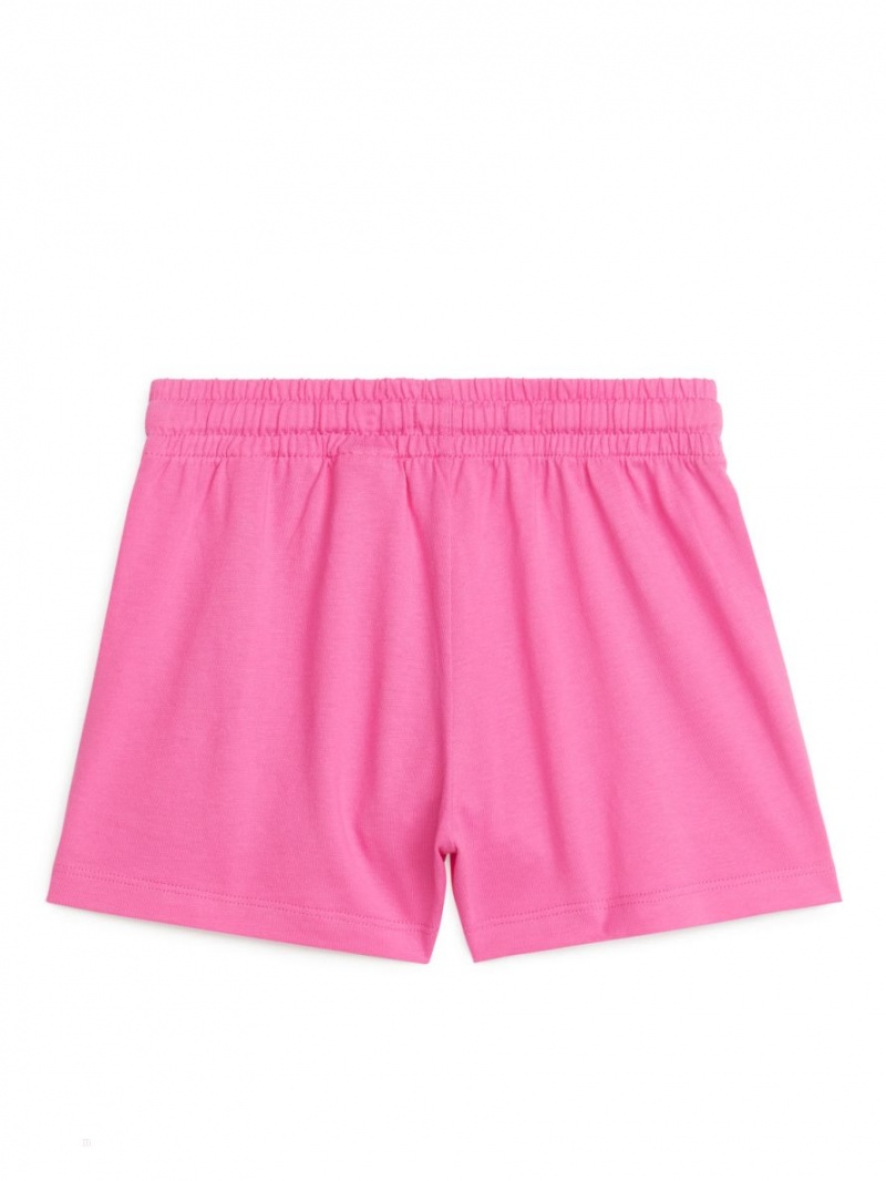 Pantaloni Scurti Arket Relaxed Jersey Fete Roz | Romania-EBWO59763