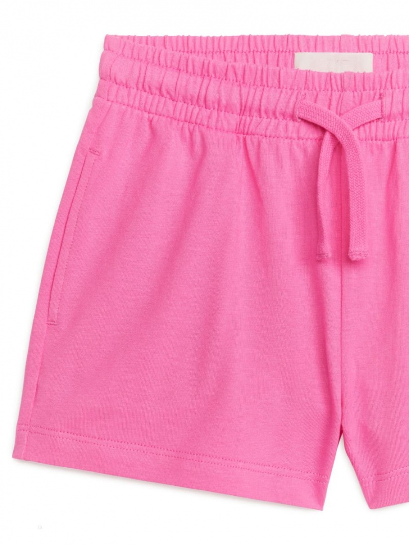 Pantaloni Scurti Arket Relaxed Jersey Fete Roz | Romania-EBWO59763