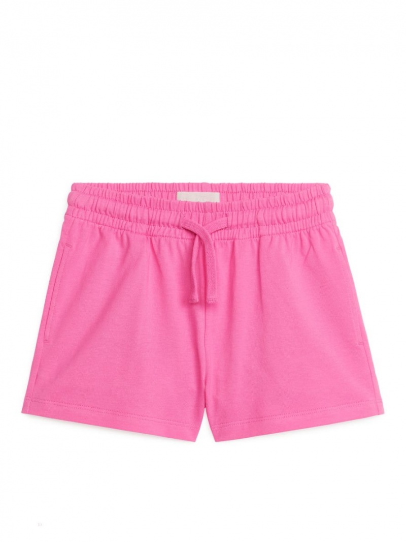 Pantaloni Scurti Arket Relaxed Jersey Fete Roz | Romania-EBWO59763