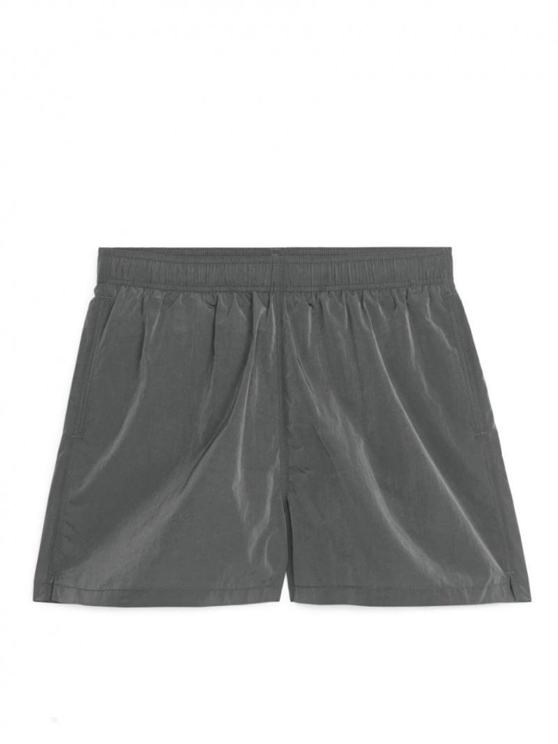 Pantaloni Scurti Arket Swim Barbati Gri Inchis | Romania-VTWA52369