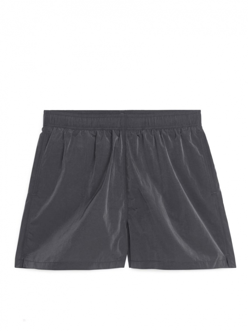 Pantaloni Scurti Arket Swim Barbati Negrii | Romania-OXEB81765