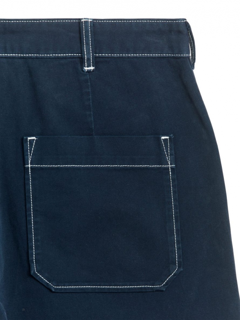 Pantaloni Scurti Arket Workwear Barbati Albastri Inchis Albi | Romania-RABX83472