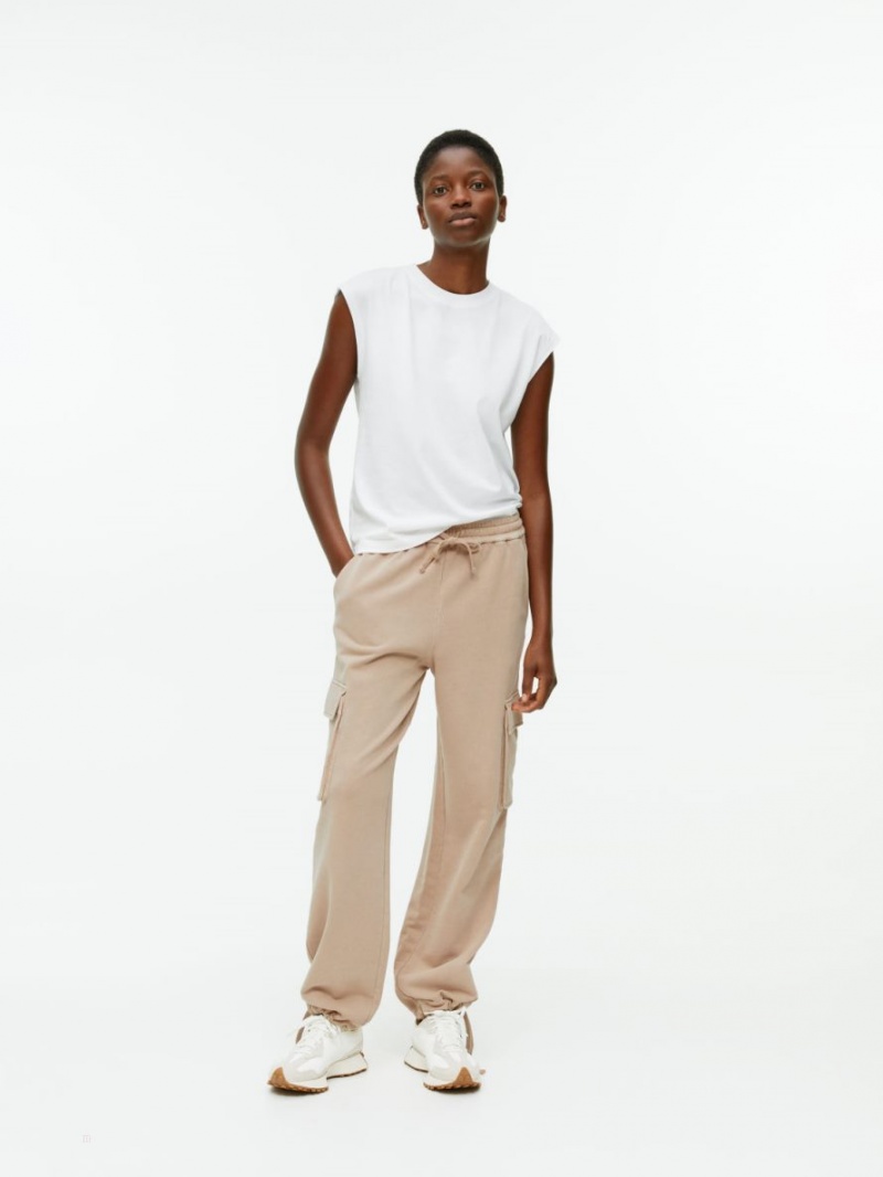 Pantaloni de Trening Arket Cargo Dama Bej | Romania-FHQK48592